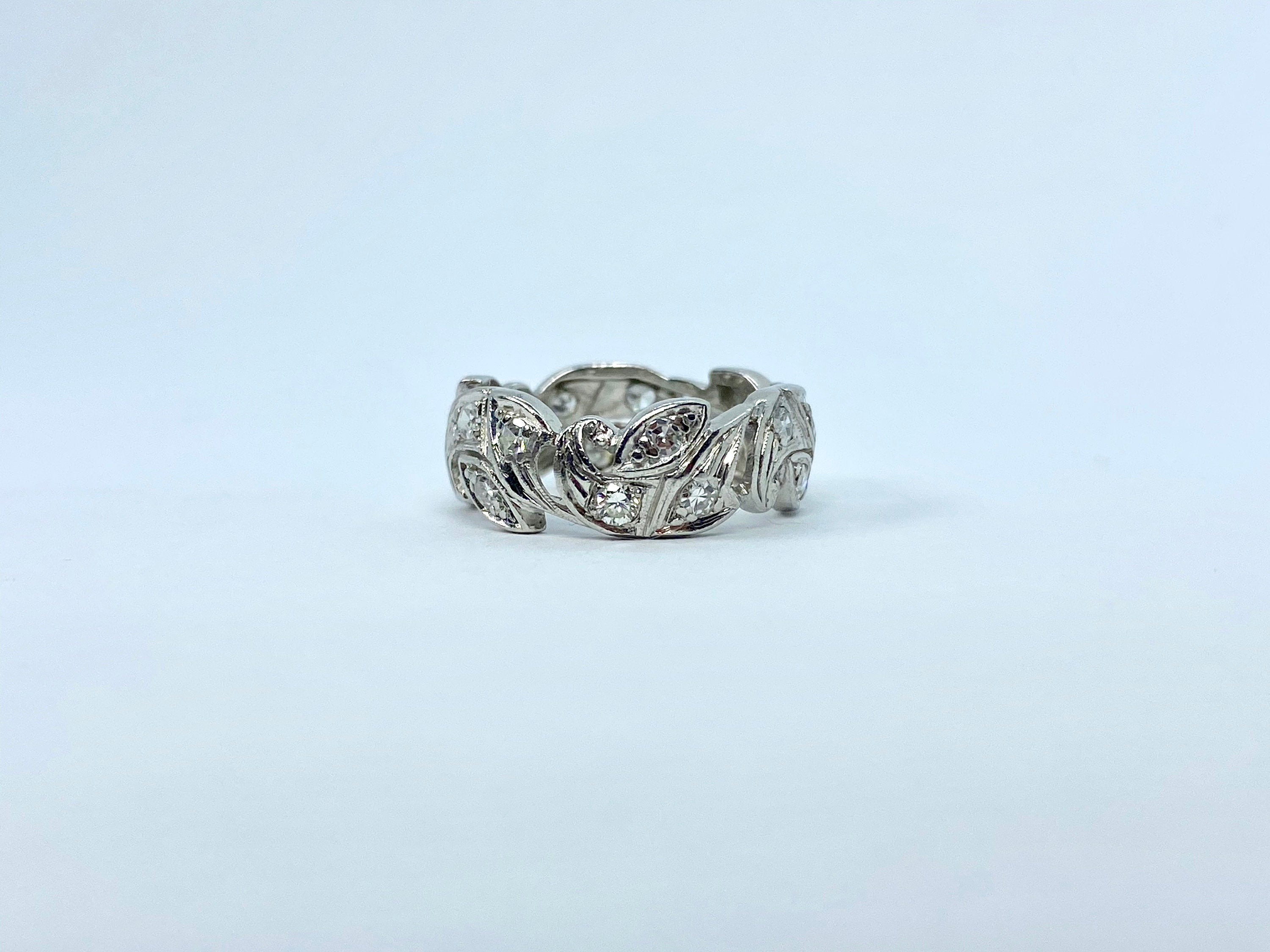Platinum Diamond Eternity Band, Size 5