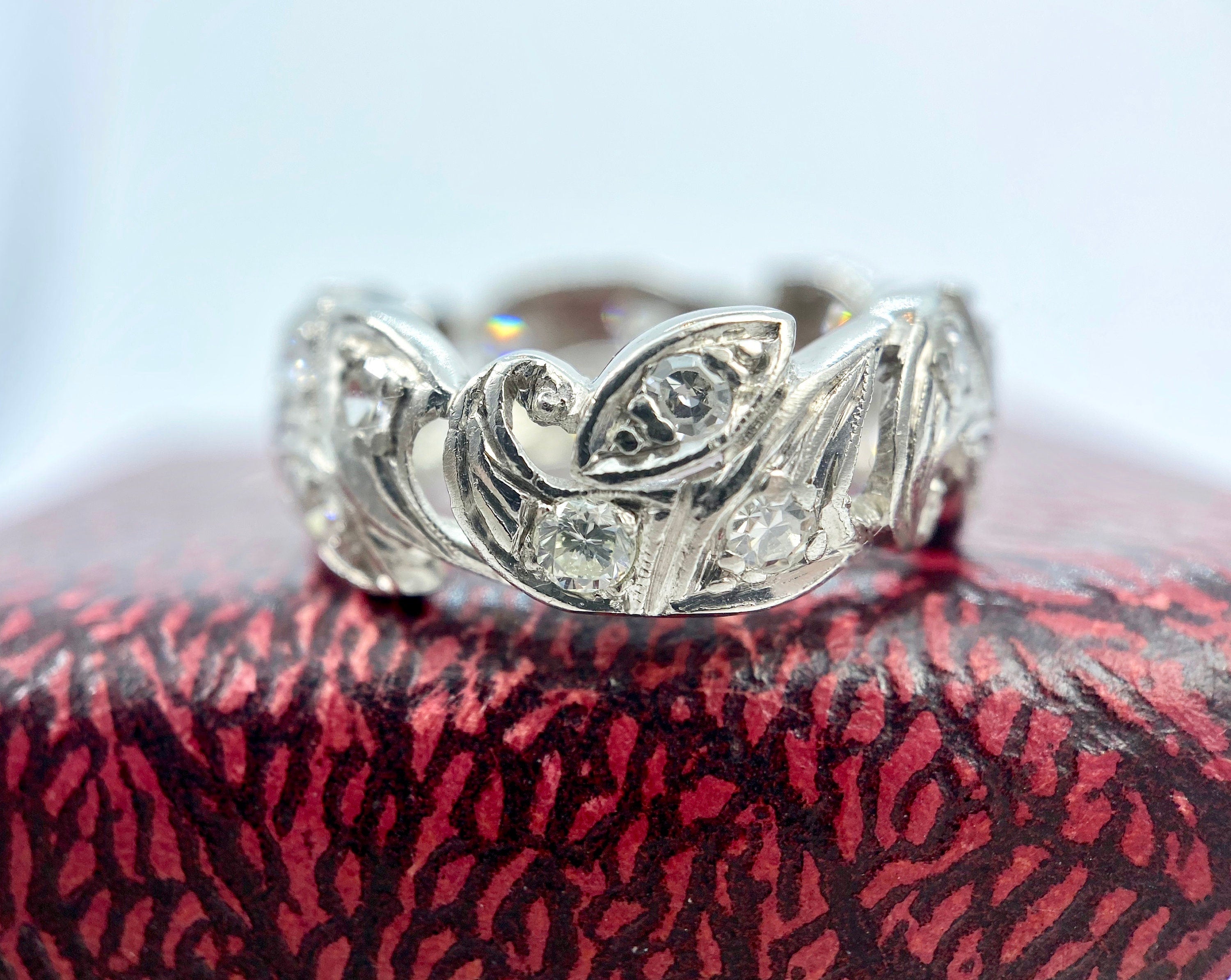 Platinum Diamond Eternity Band, Size 5