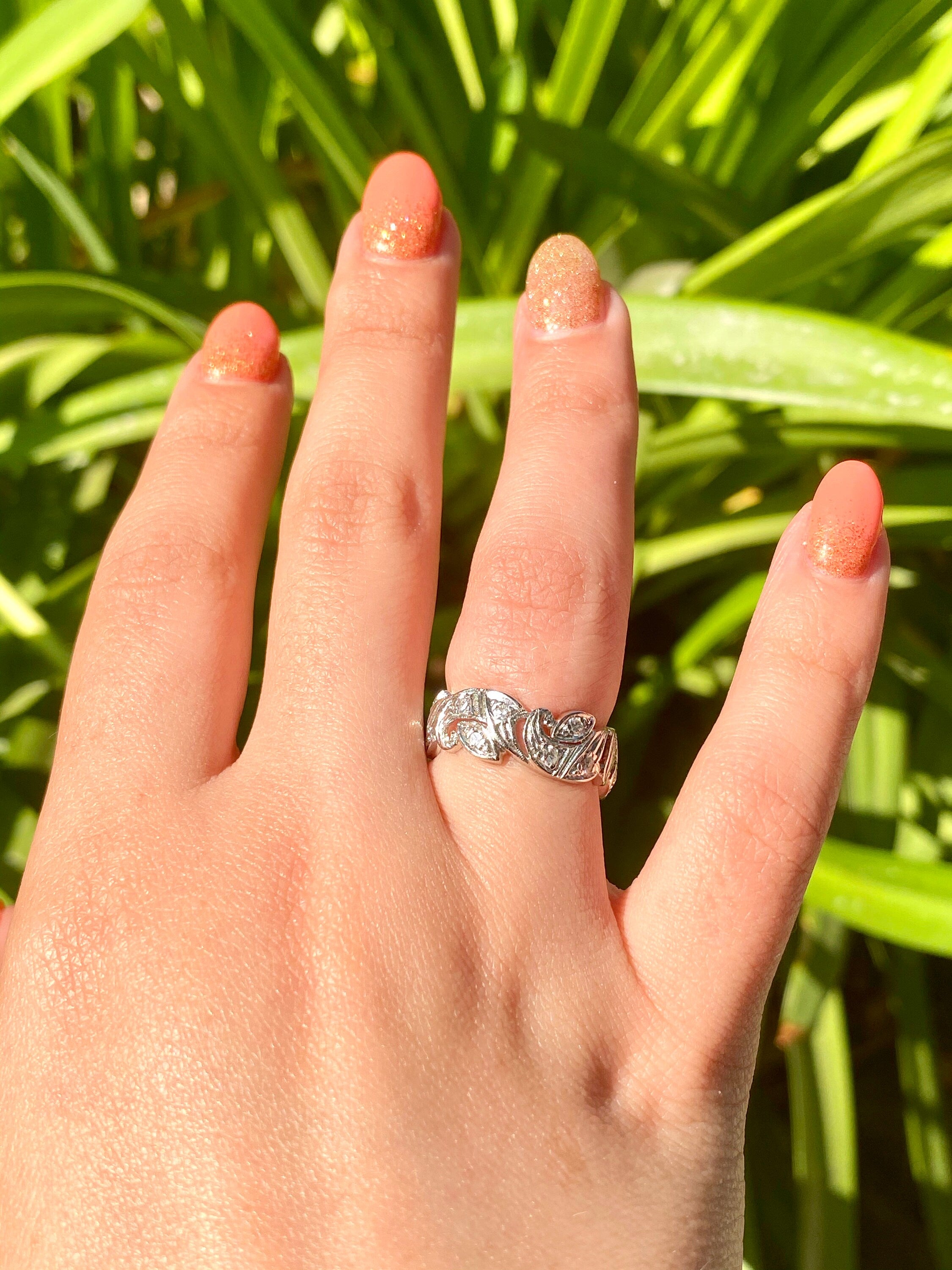 Platinum Diamond Eternity Band, Size 5