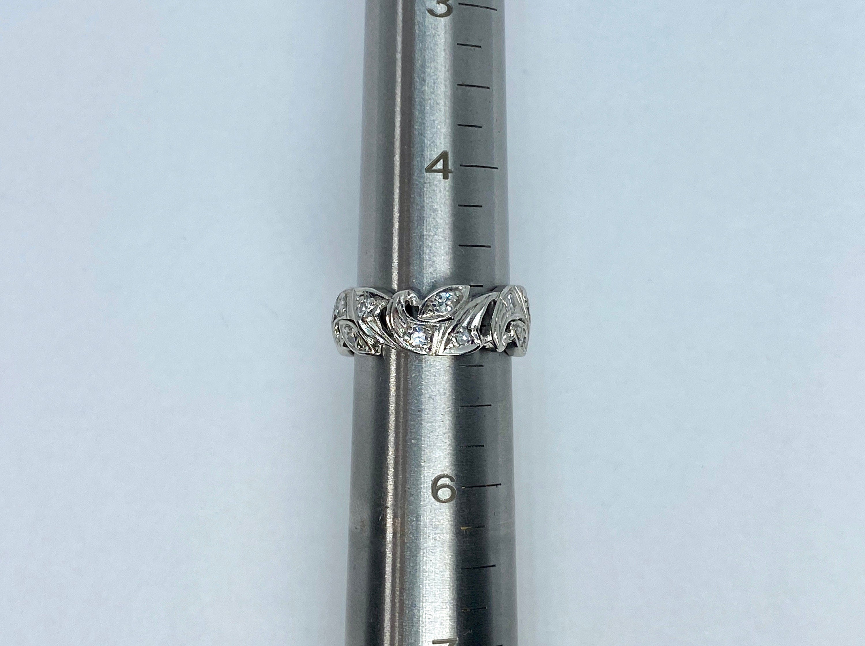 Platinum Diamond Eternity Band, Size 5