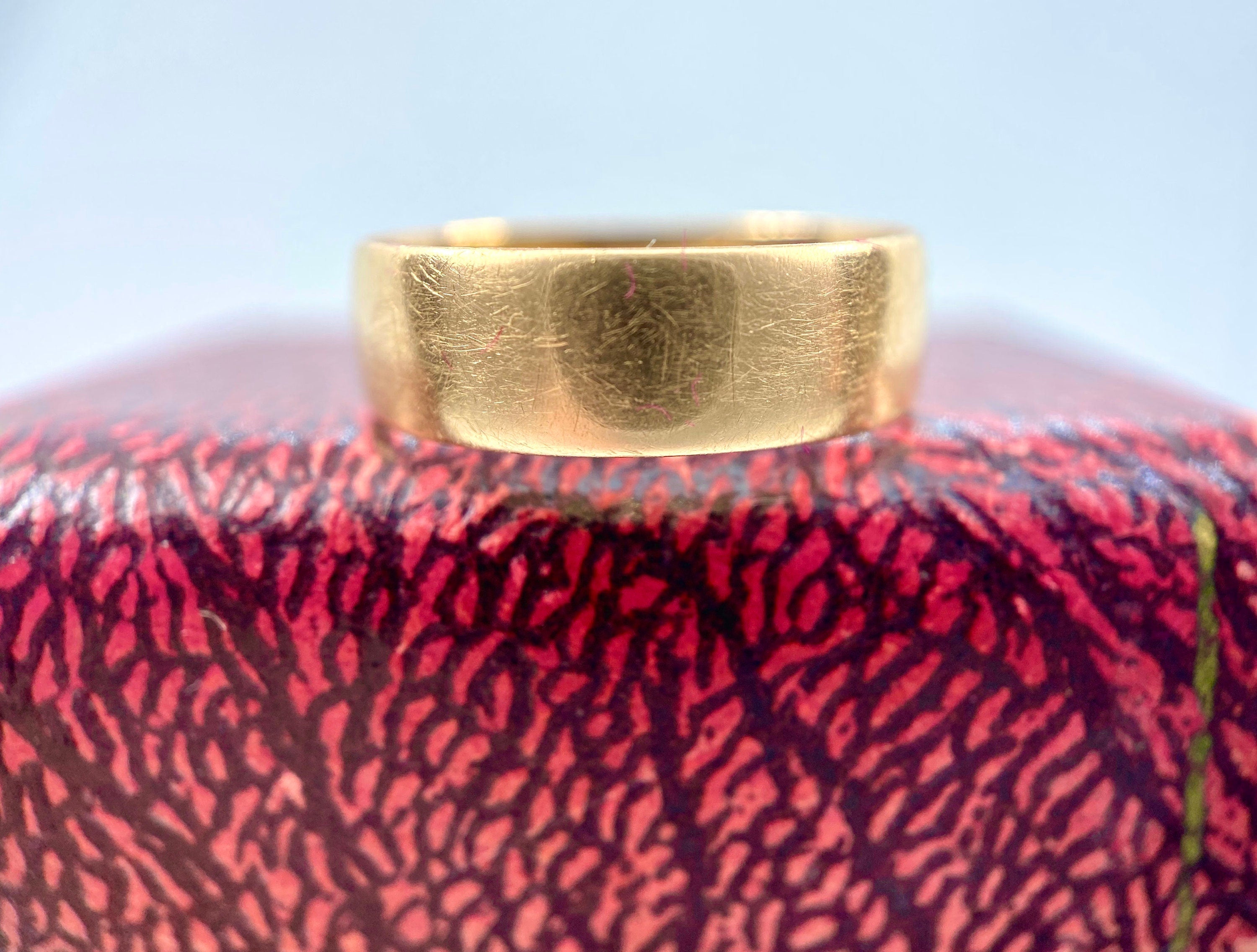 14K Rosy Gold Antique Band, Sallie/Lallie, Size 5.5