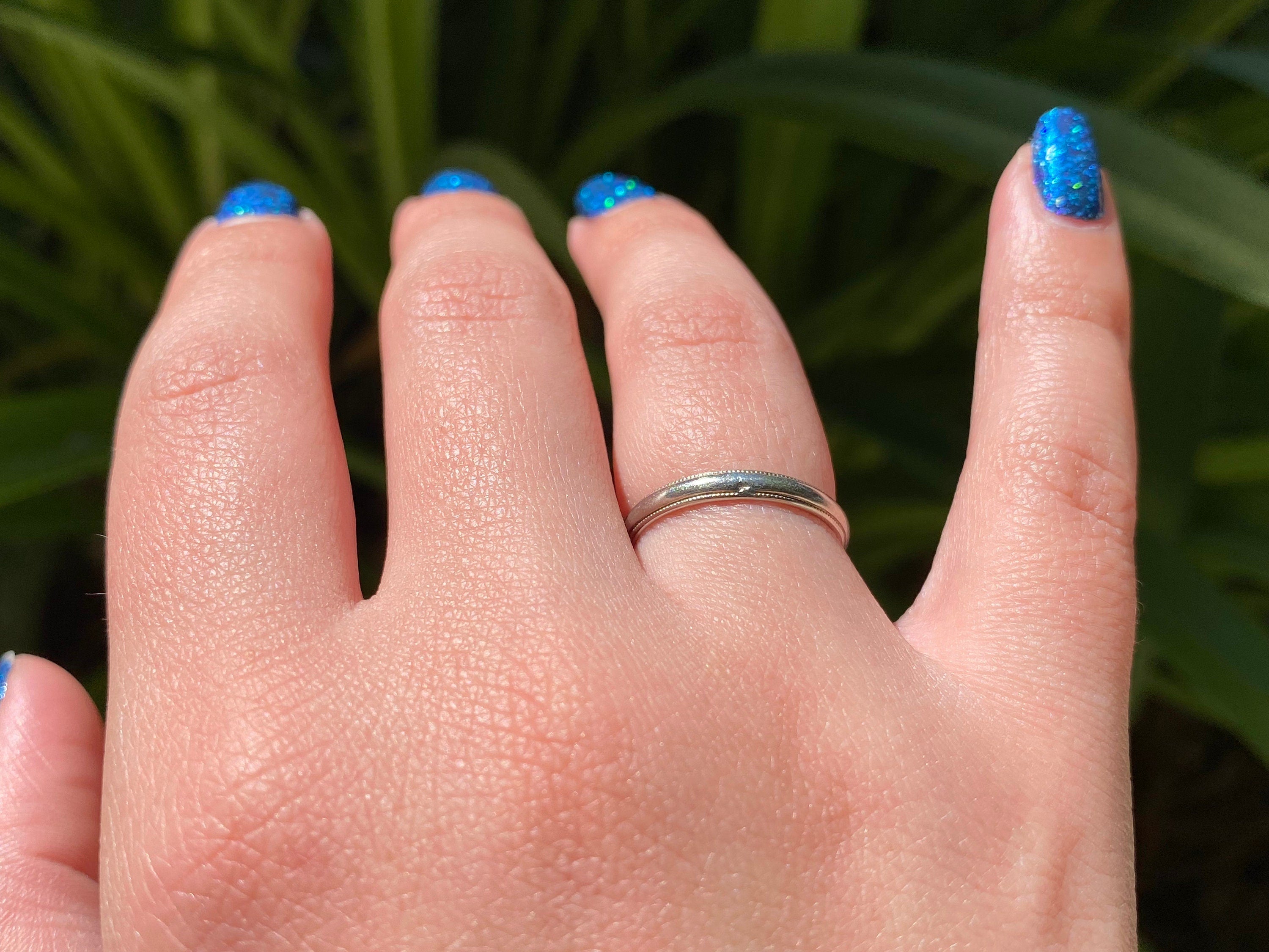 JR Wood Ring, W.C.H. to M.M.M., Vintage, Size 5.5