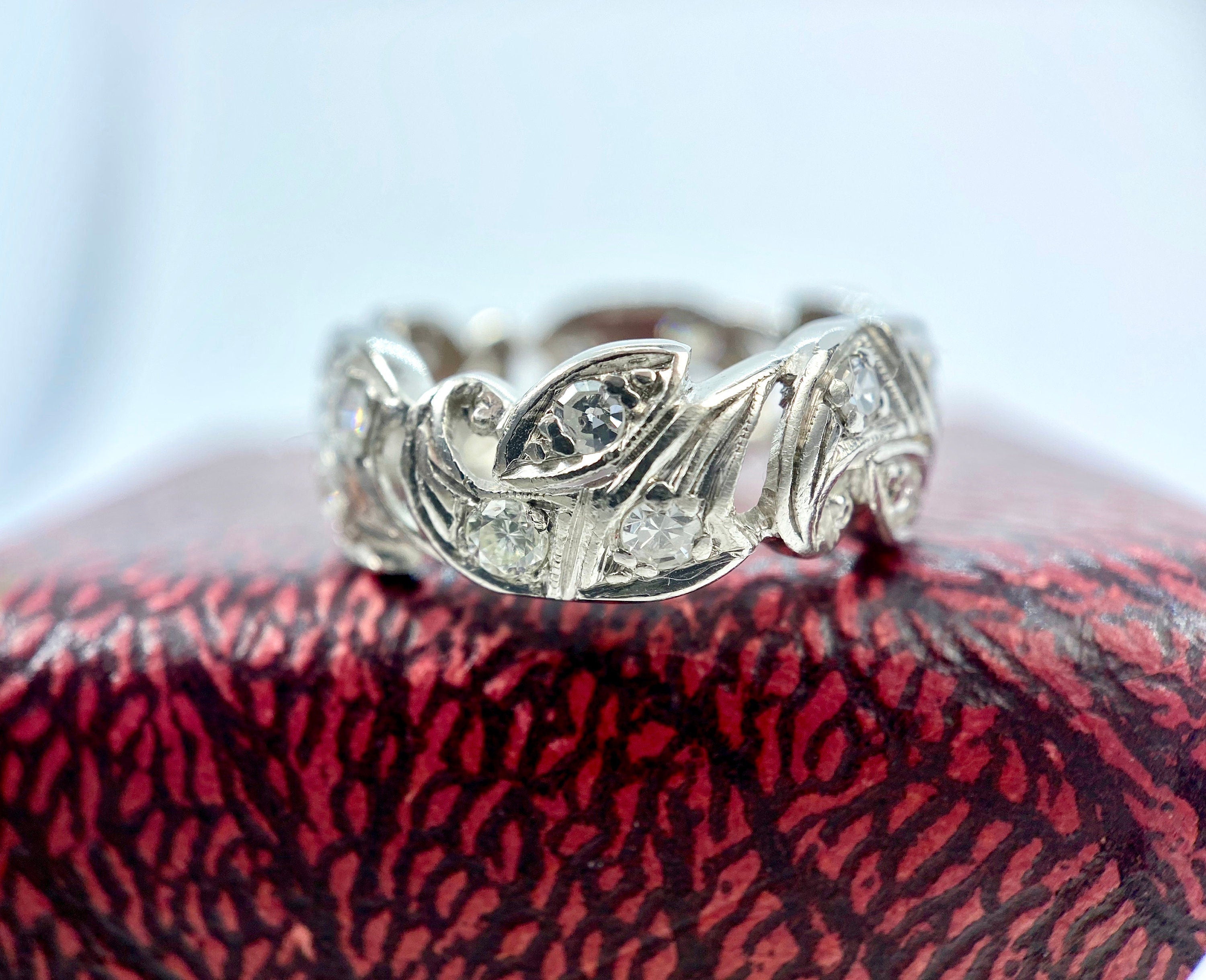 Platinum Diamond Eternity Band, Size 5