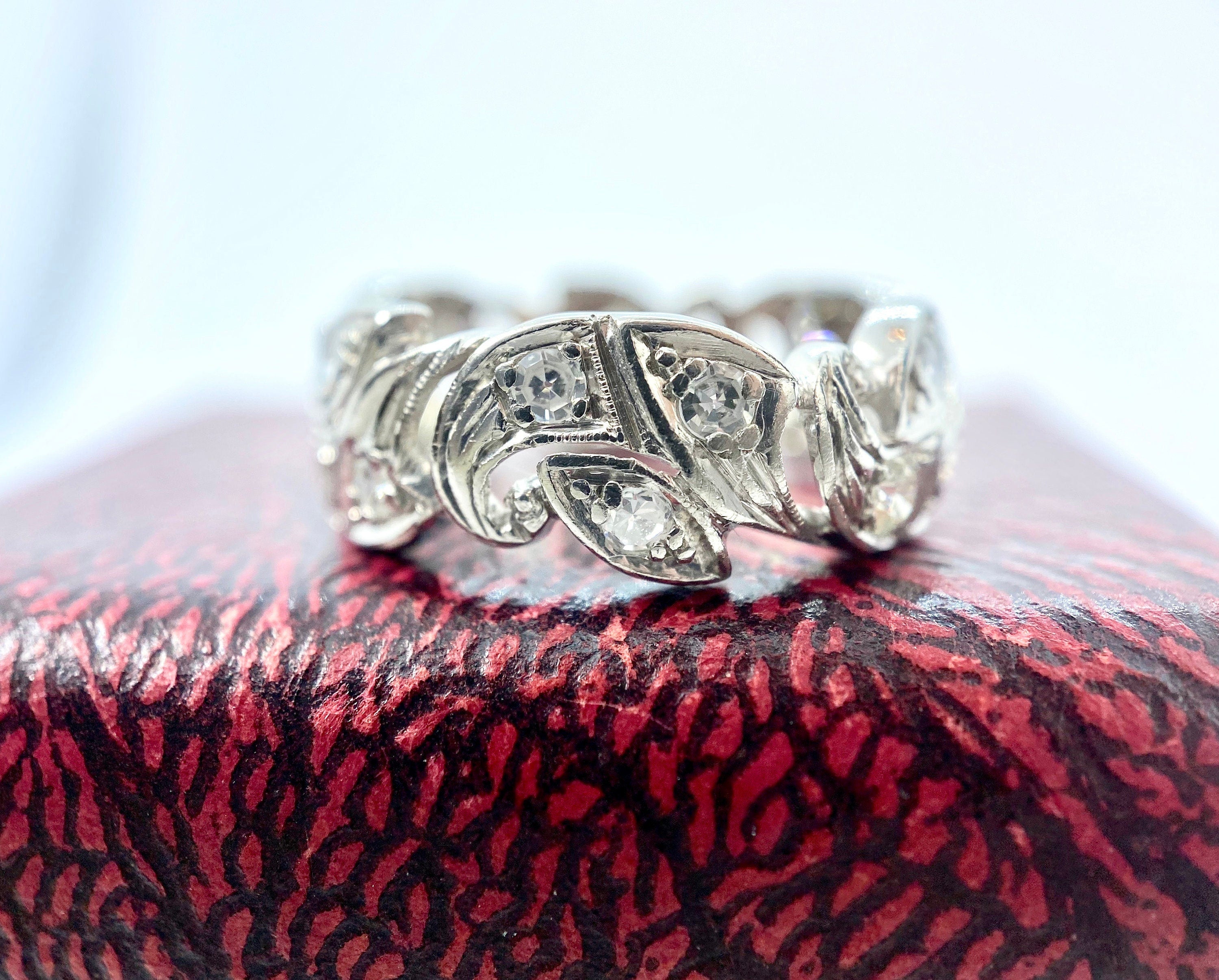 Platinum Diamond Eternity Band, Size 5