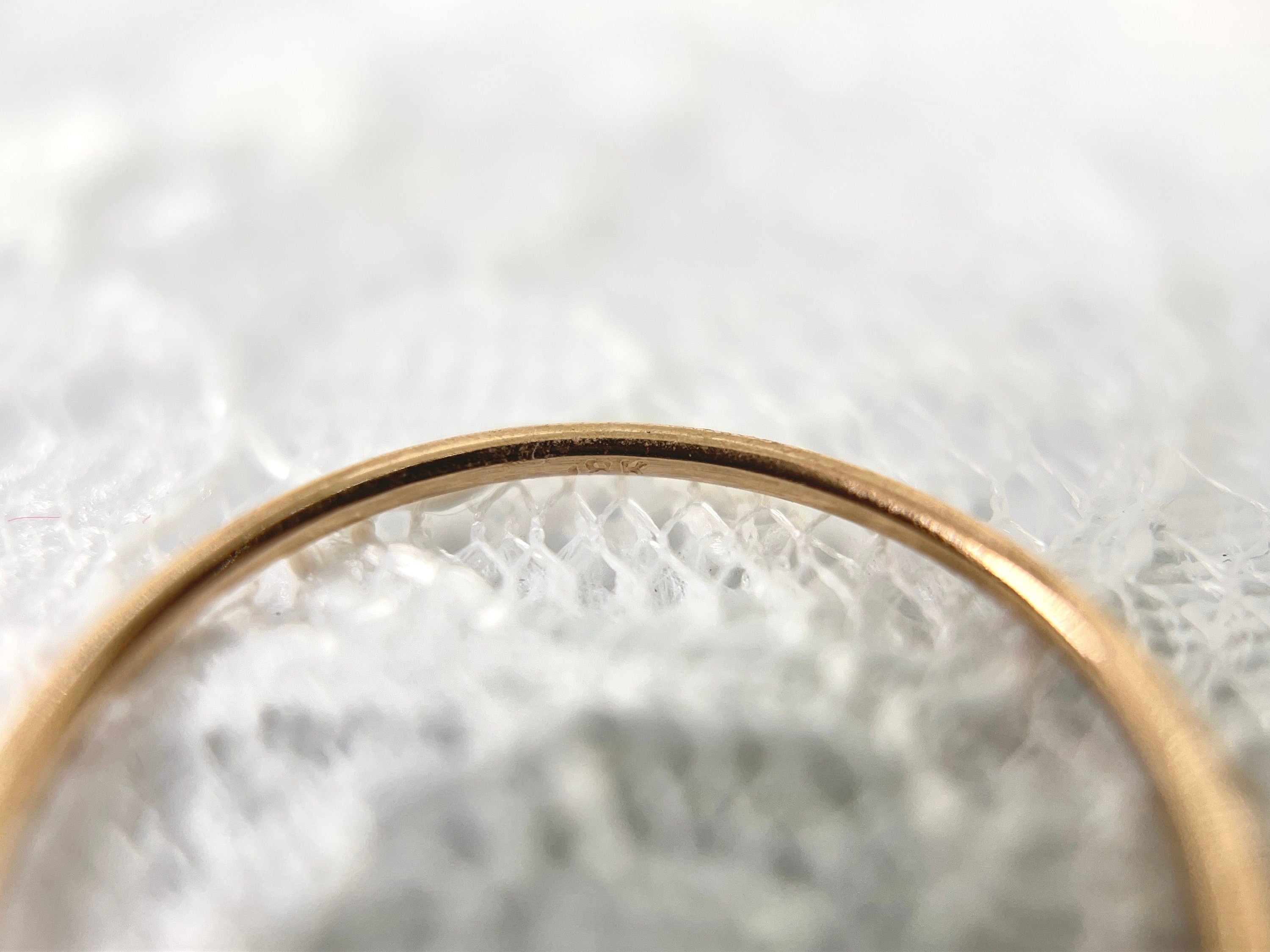 18K Rose Gold Skinny Band