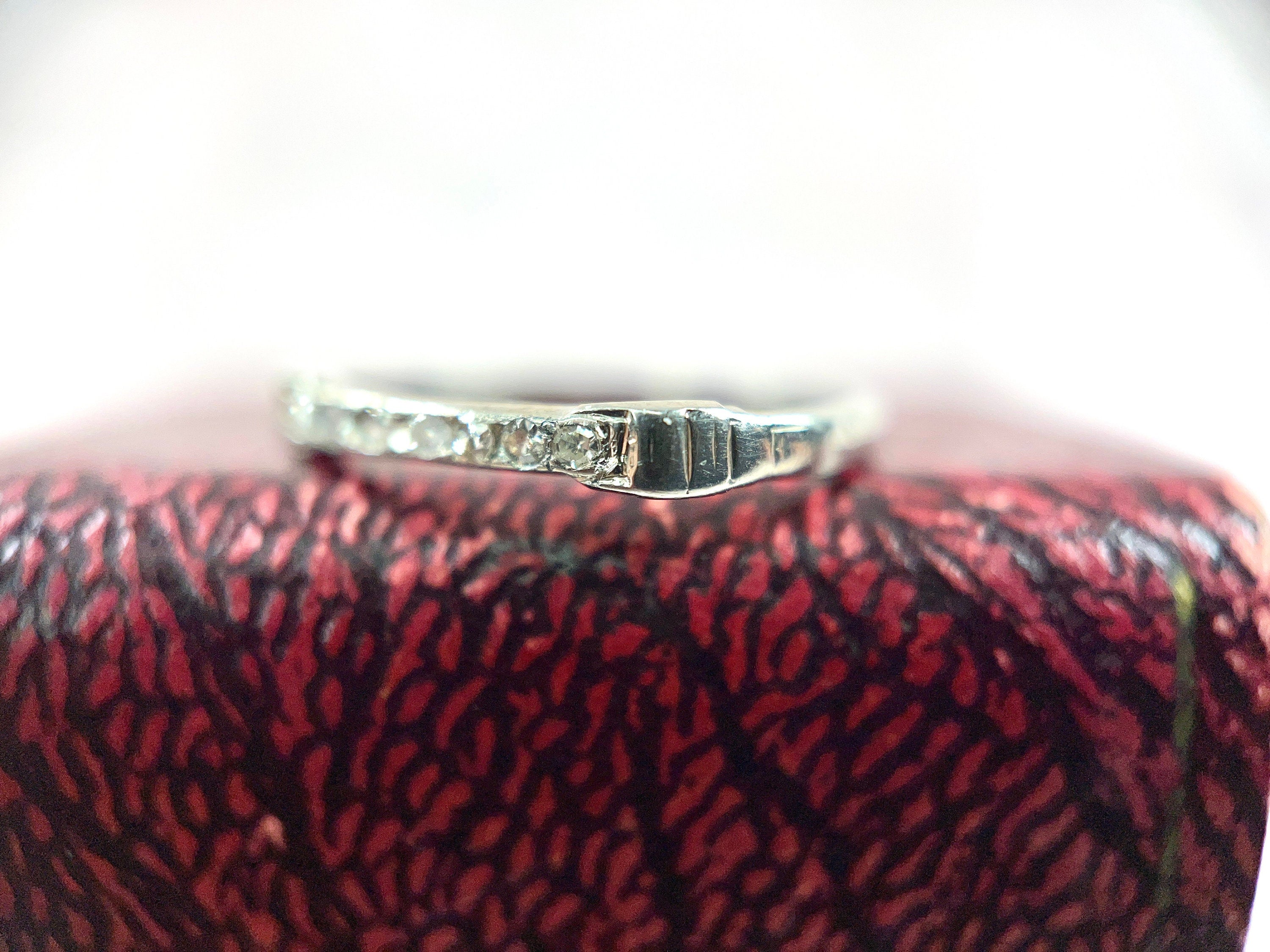 Vintage Single Cut Stacking Band, Size 6.5