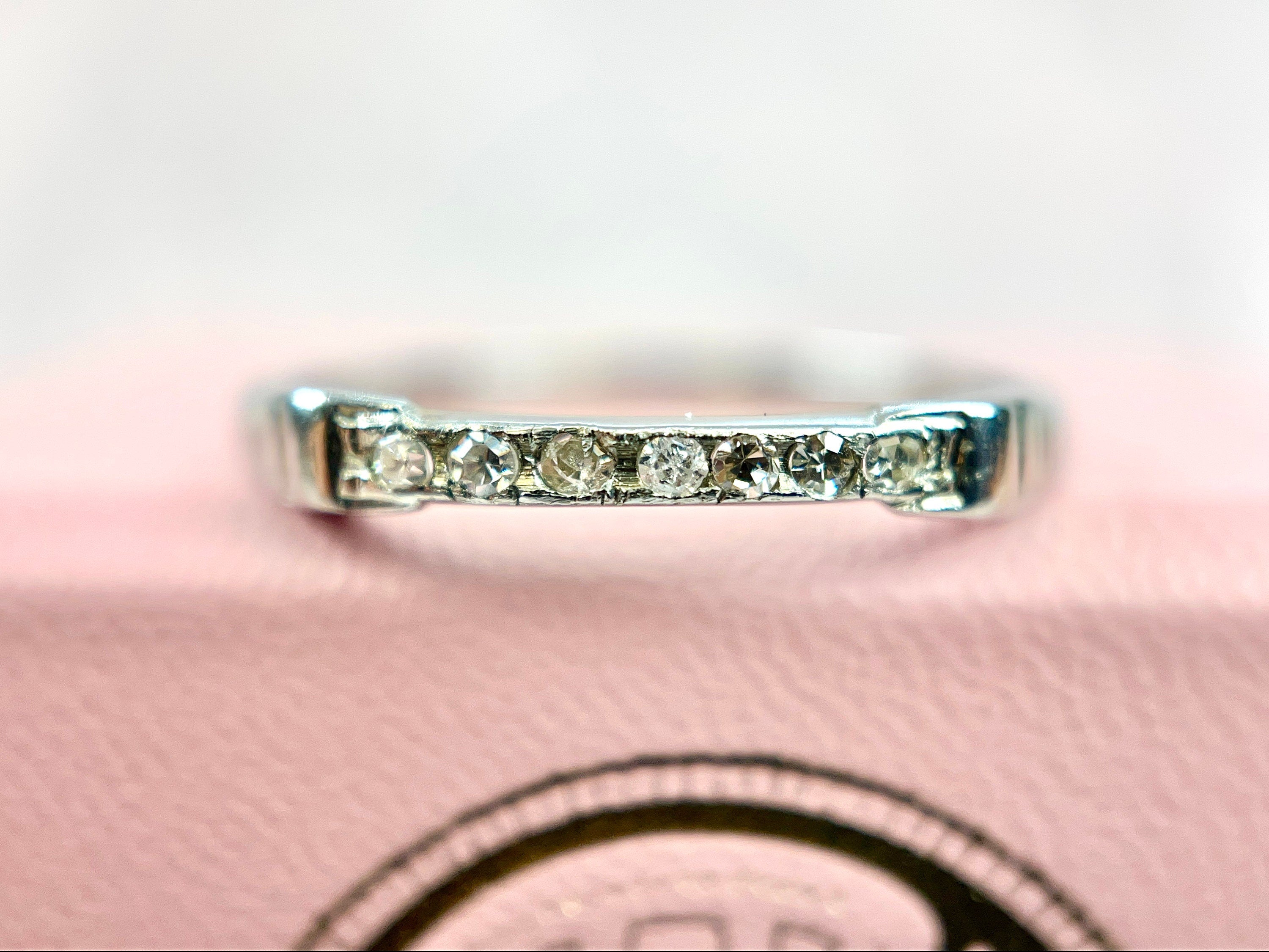 Vintage Single Cut Stacking Band, Size 6.5