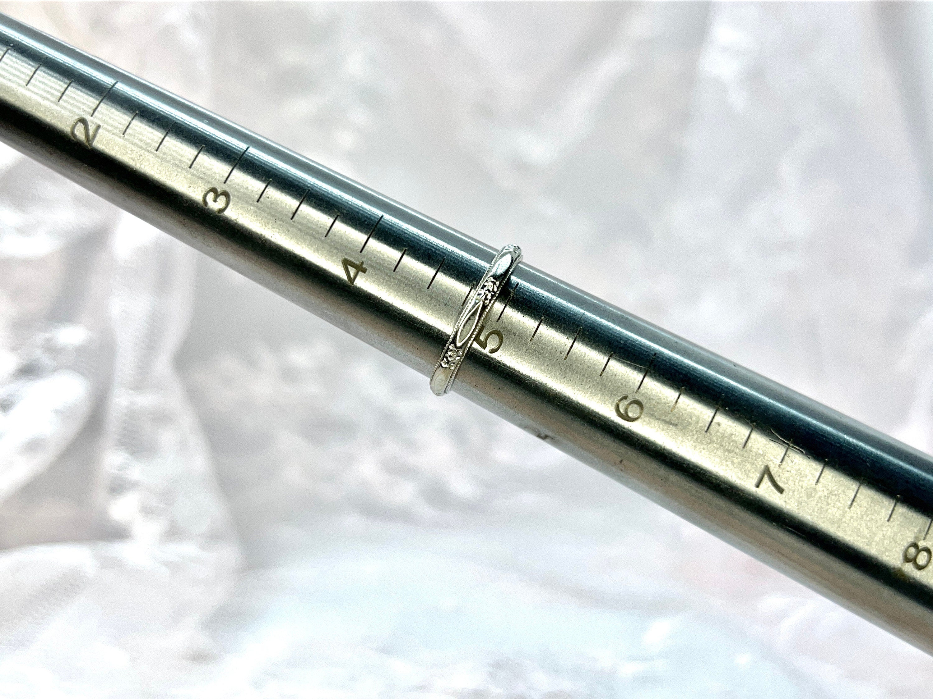 Floral Eternity Wedding Band, Size 4.75