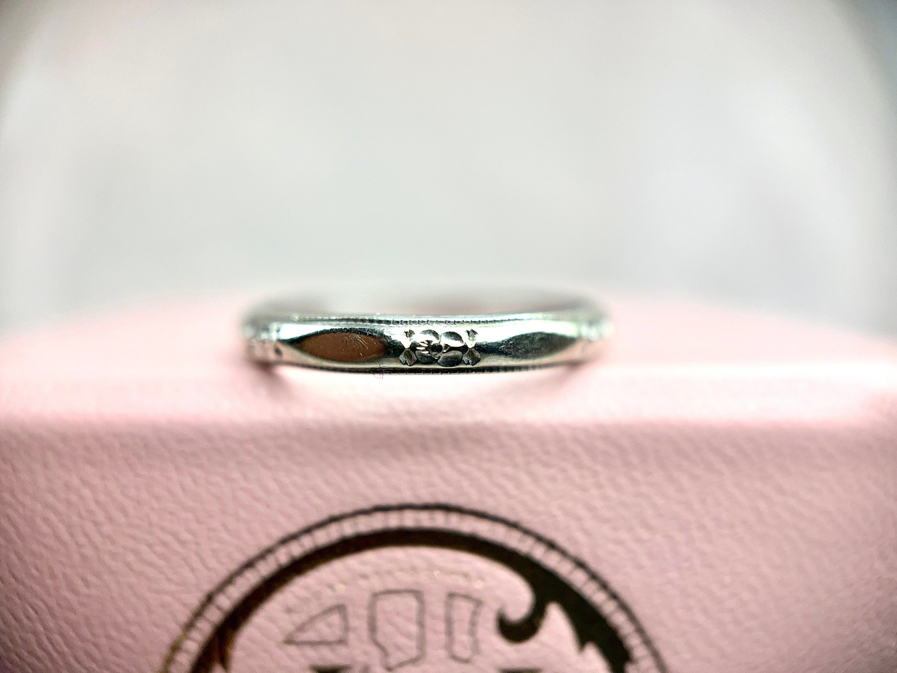 Floral Eternity Wedding Band, Size 4.75