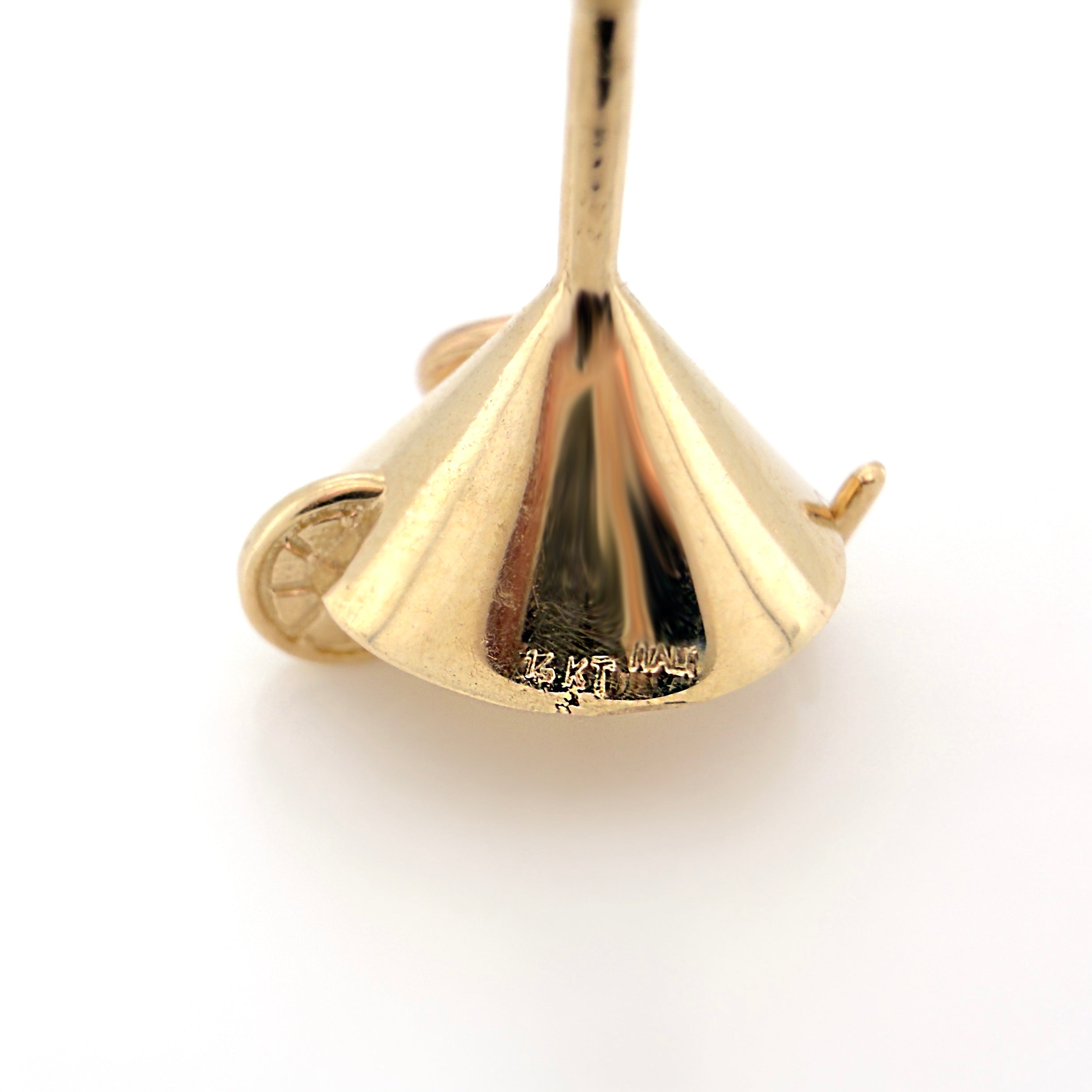 14K Yellow Gold Martini Glass 3D Charm