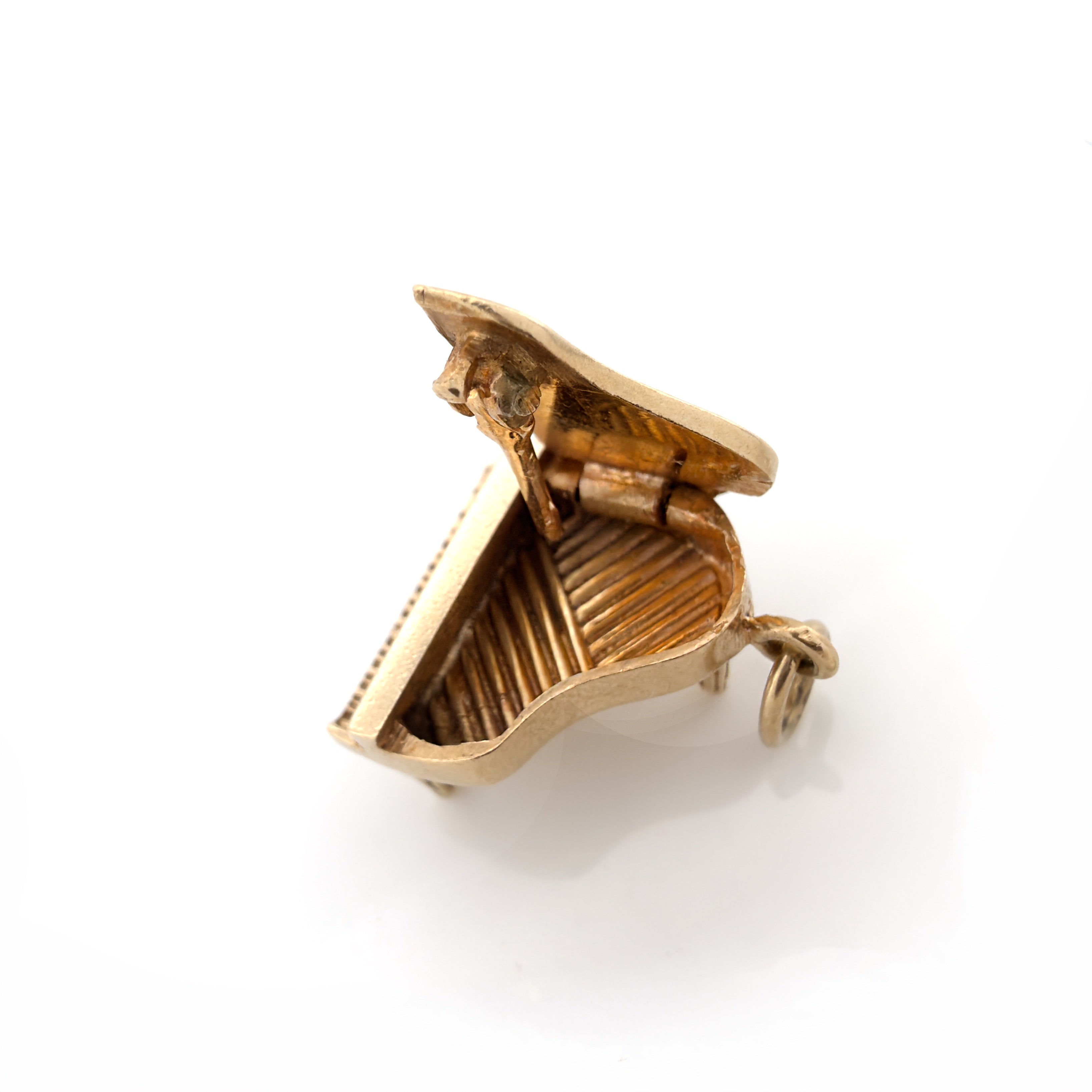 Vintage 1950s 14K Articulating Piano Forte Charm