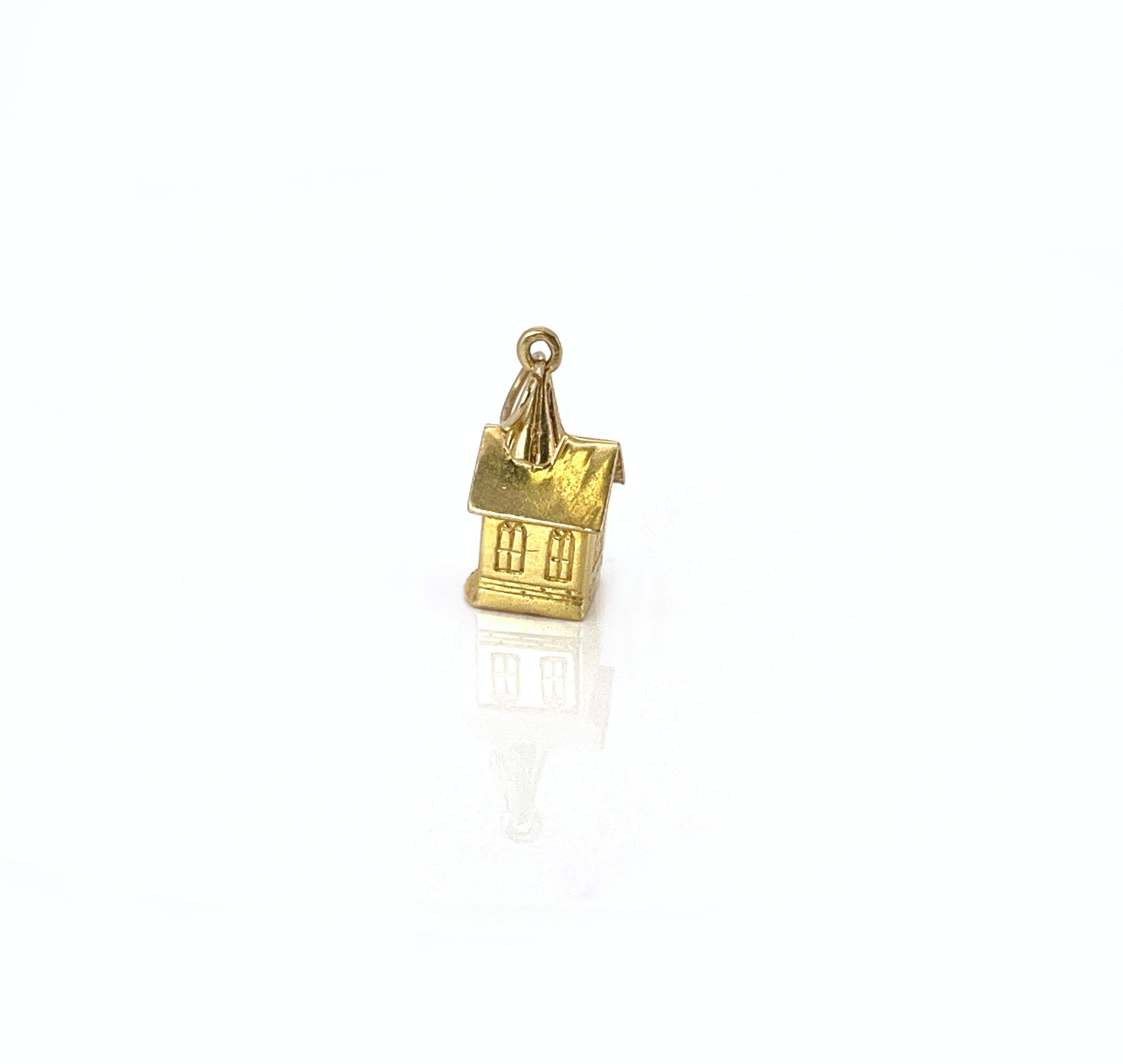 Vintage Stanhope Viewer Chapel Charm, Lord’s Prayer, 14K