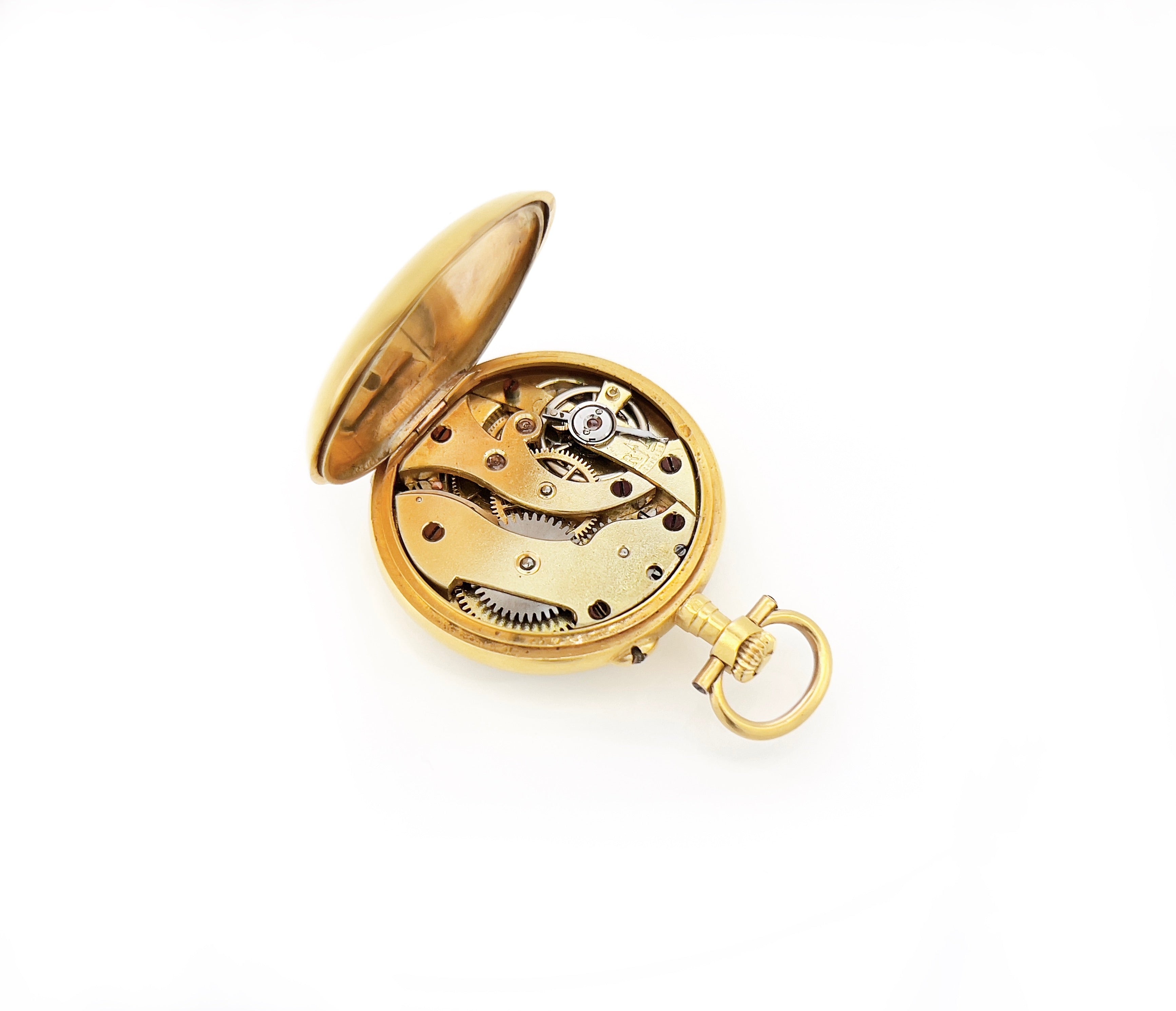 Antique French Star Pocket Watch, 18KT