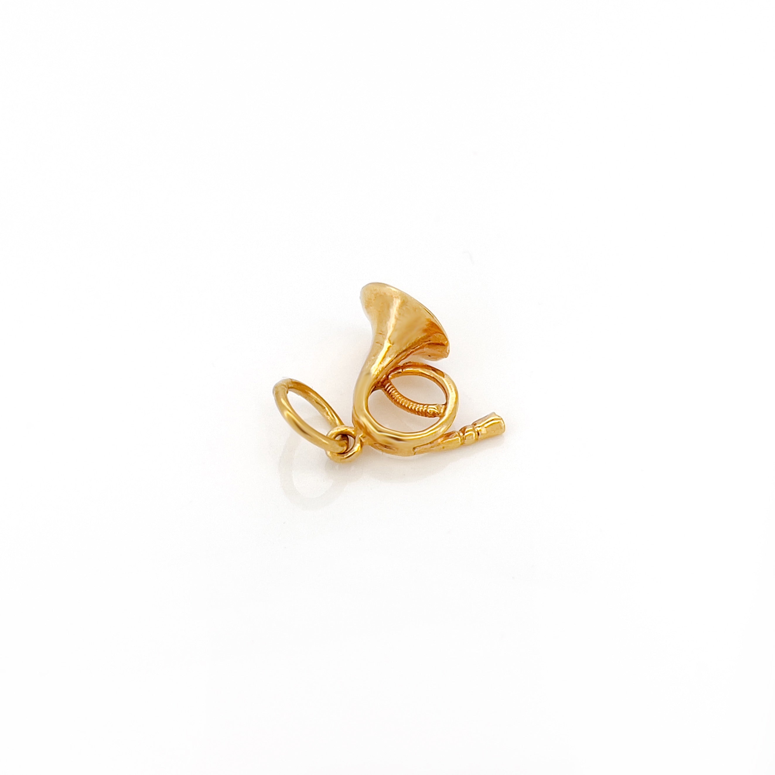 Vintage 18K French Horn Charm