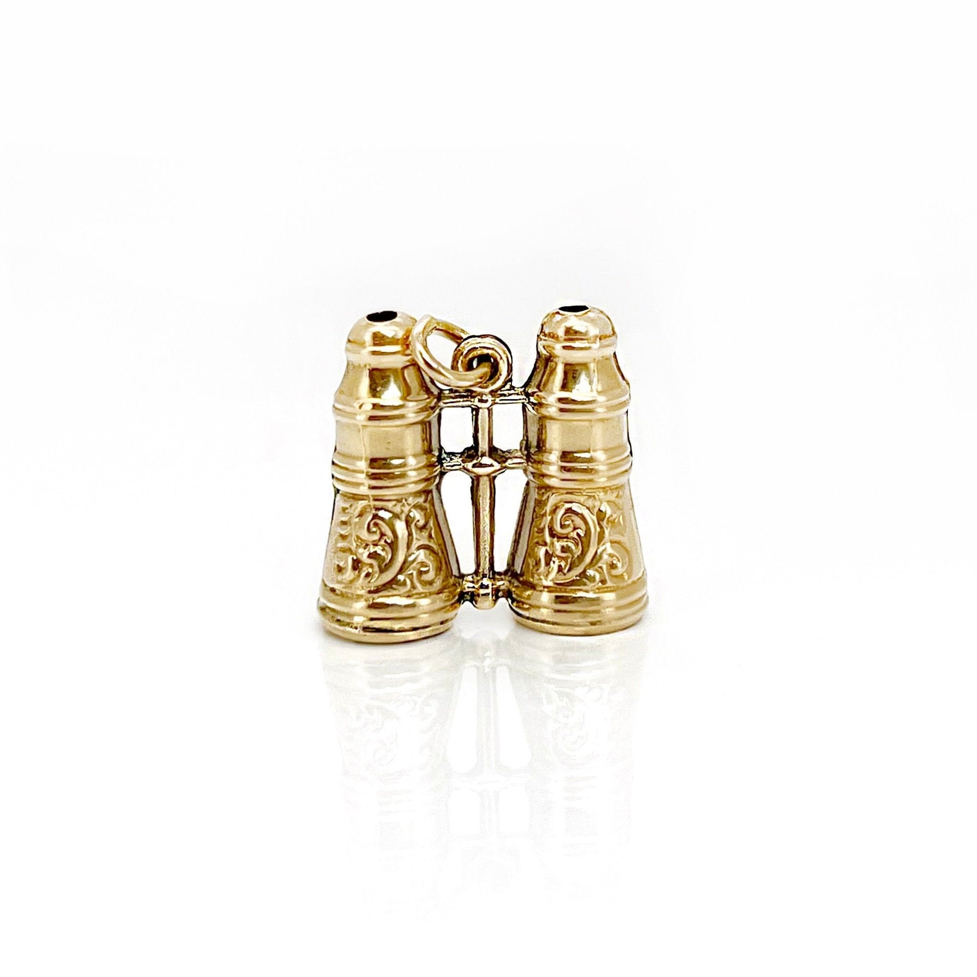 Vintage Binoculars Charm, 14K