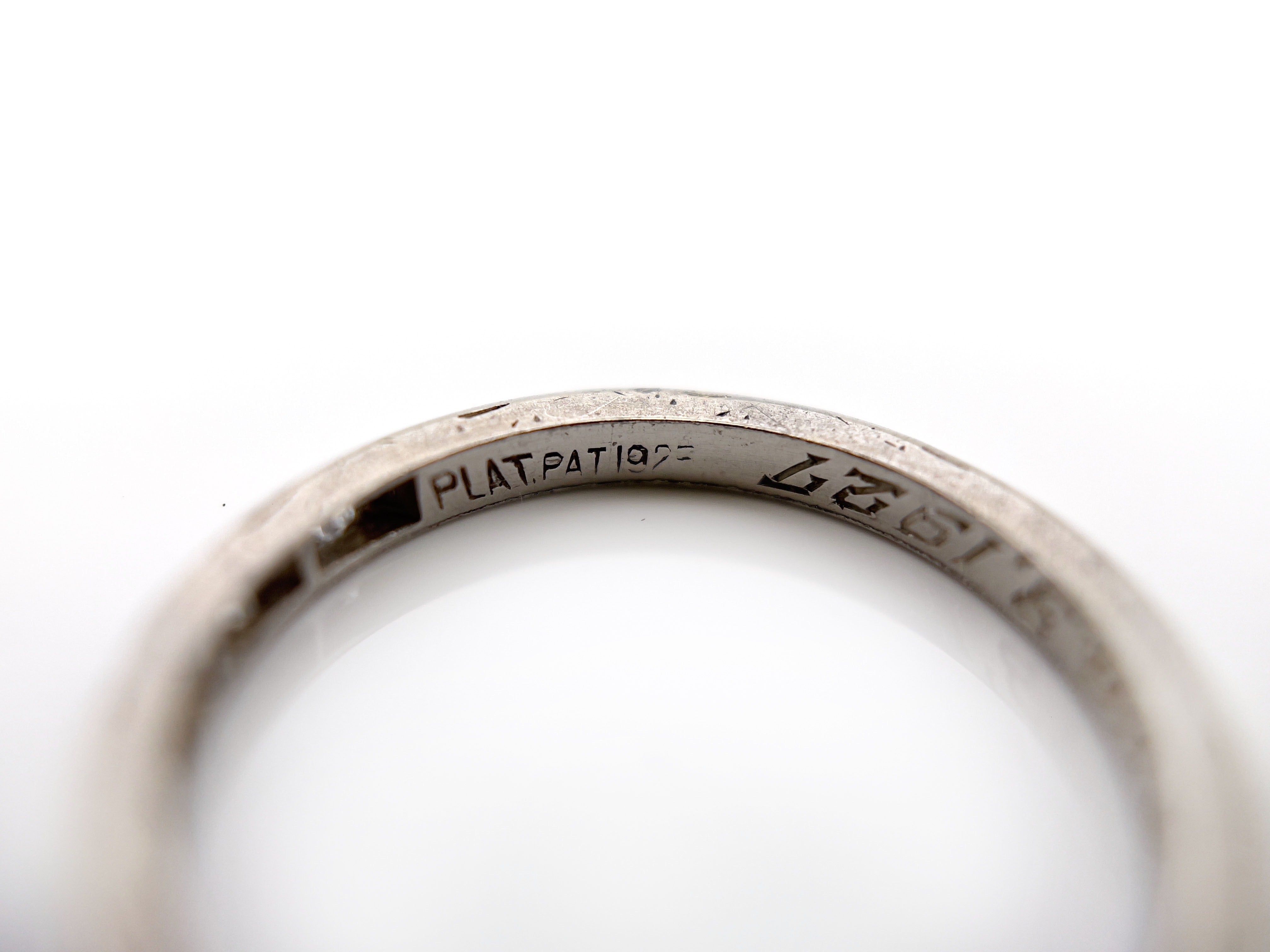 Art Deco Single Cut Diamond Ring, G.W.T. to G.A.T. Aug. 3, 1927, Platinum
