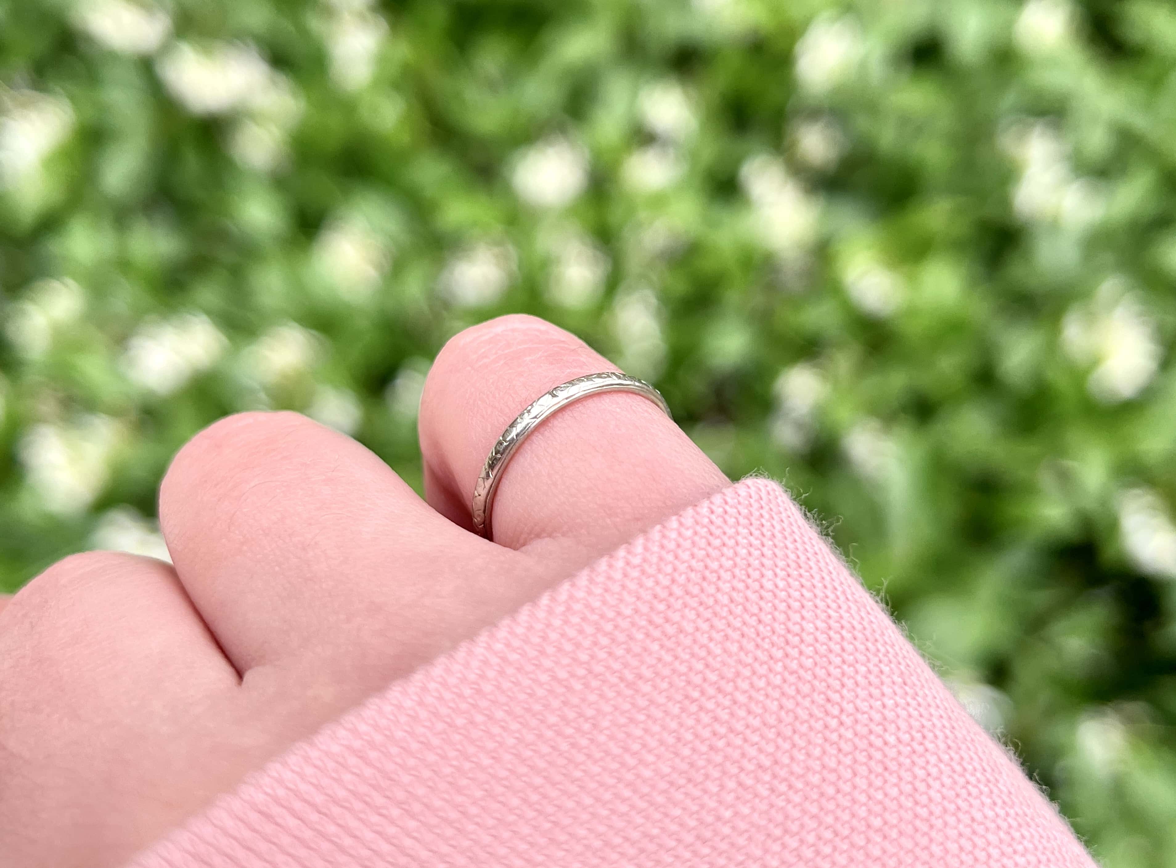 Vintage Belais Orange Blossom Ring, White Gold, Size 5.5