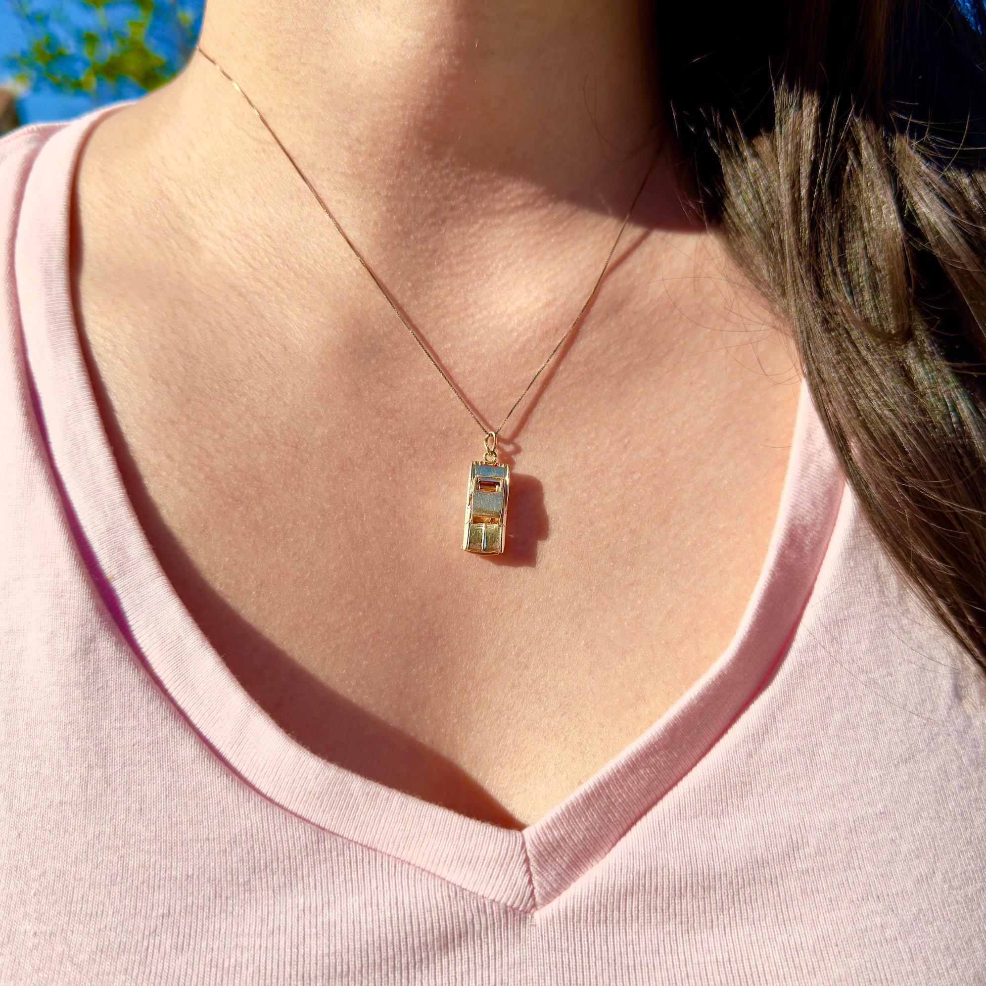 1960s Vintage 14K Articulating Car Charm