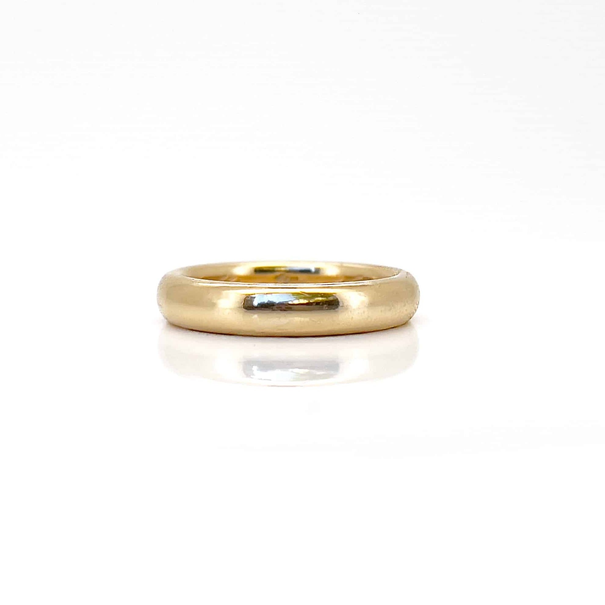 Antique JR Wood Ring 12-31-15 - 14k Yellow Gold | Dani's Vintage Treasure