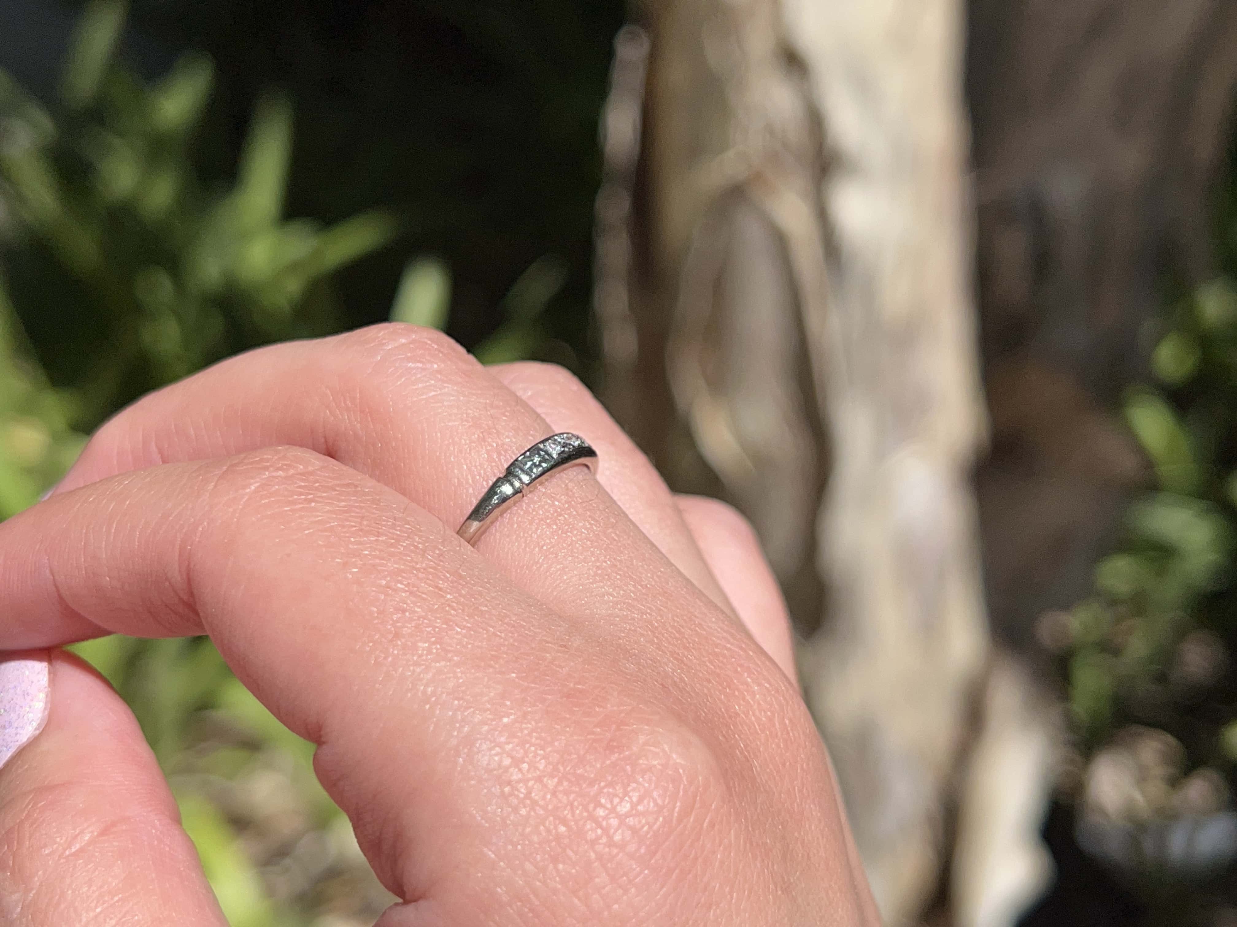 Vintage Orange Blossom Single Cut Diamond Ring, Size 7.5