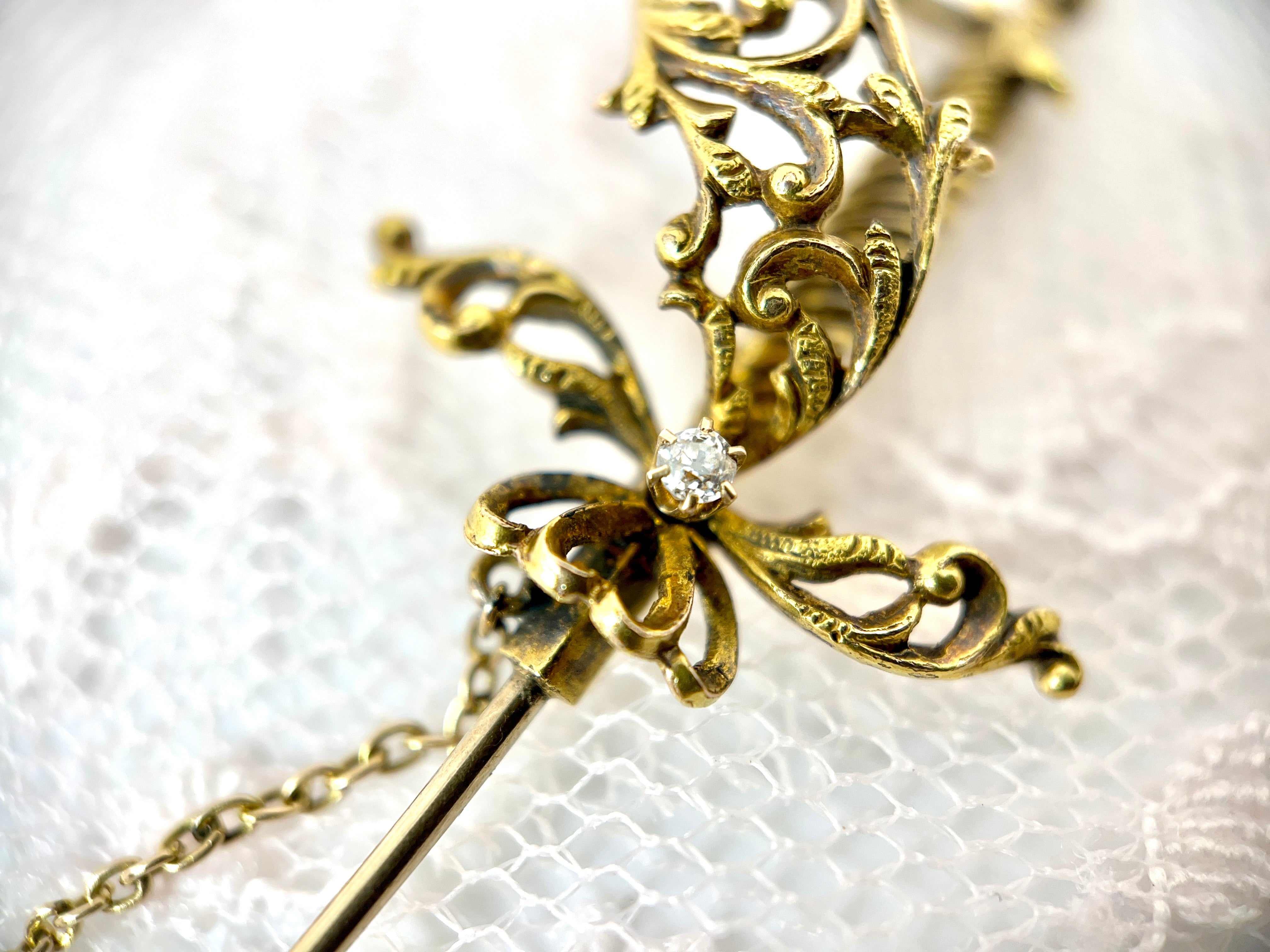 Antique Sword Jabot Pin