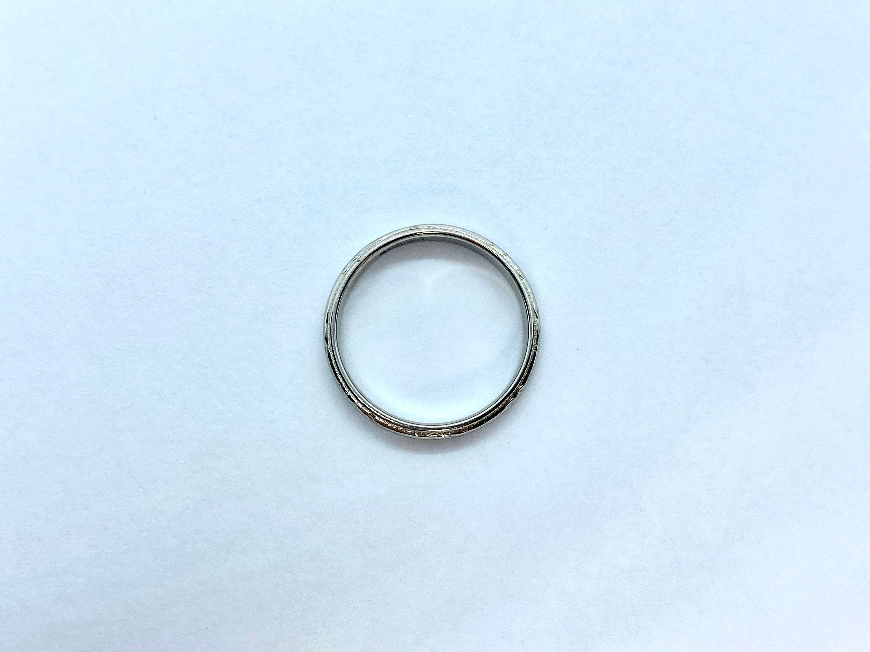 Art Deco JR Wood Ring, 18K, Size 6.75